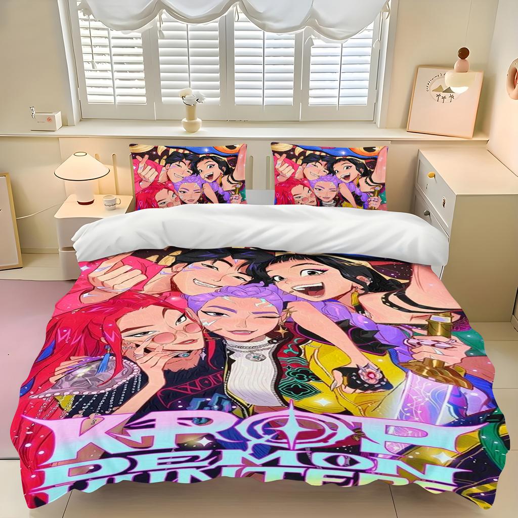 K-Pop Witcher Girl Group Idols Duvet Cover Set Cute Bedding Pillowcases Great Gift Kids Bedroom Decor Perfect Guest Room Home