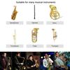 Wireless Instrument Microphone, Pickup Microphone for Horn, Trumpet, Clarinet, UHF Clip-on Gooseneck Condenser Microphone for Saxophone