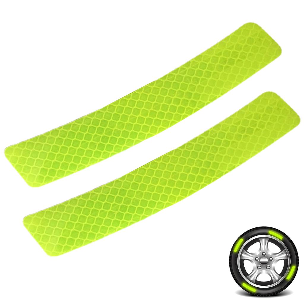 Светоотражающая наклейка на ступицу колеса автомобиля, светоотражающая антицарапающая наклейка для безопасности в ночное время, декоративная полоса для автомобильного колеса