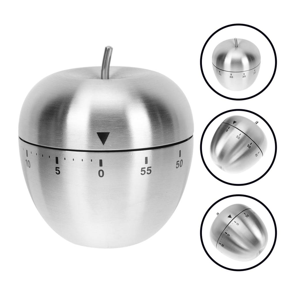 Ciieeo Metal Apple-Shaped Kitchen Timer, Mechanical Cooking Timer, Portable and Battery-Free, Ideal for Cooking Time Management