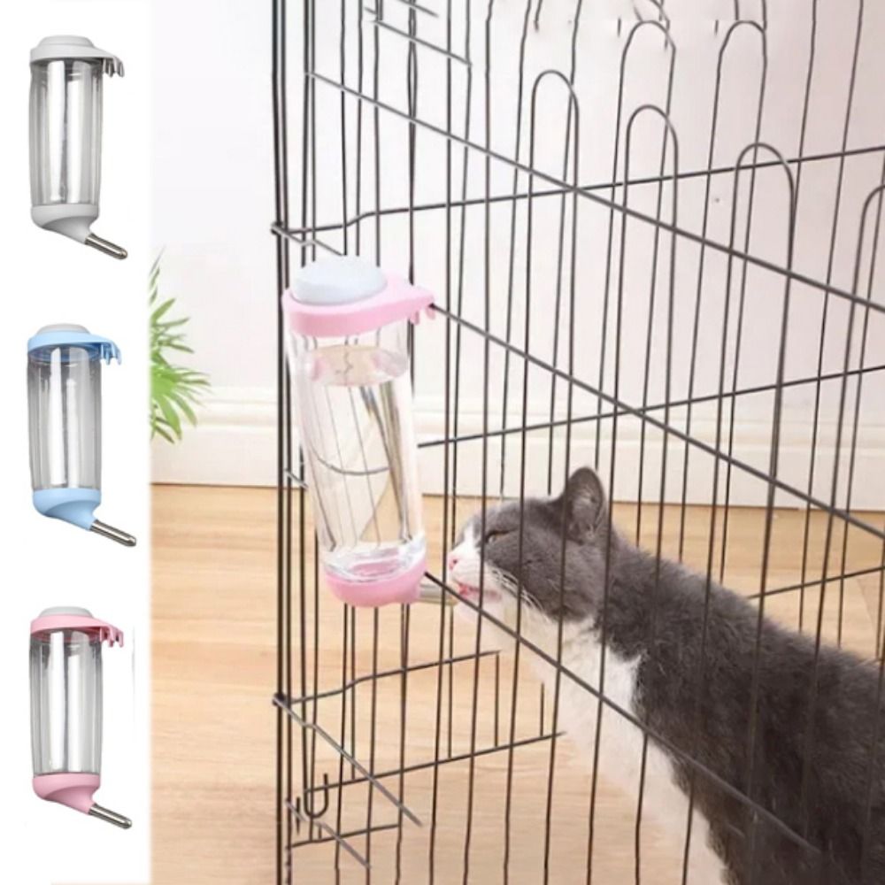350/500 ML Rabbit Water Dispenser Plastic Pet Hanging Water Bottle for Rabbits Cats Guinea Pig
