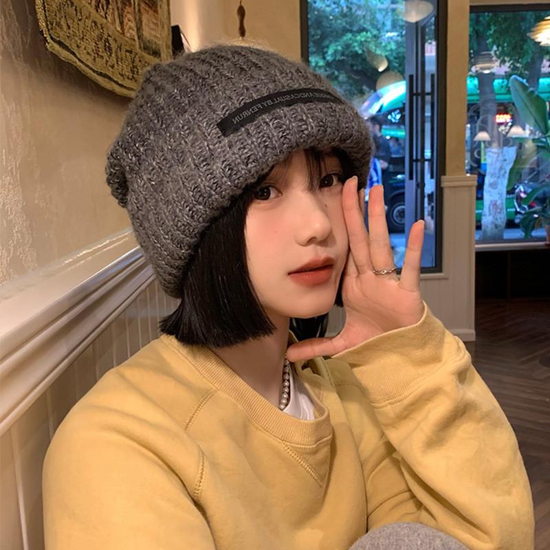 Elegant Cozy Winter Knit Hat For Women Warm Loose-fit Beanie In Trendy Colors