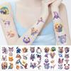 New Cartoon Watercolor Animal Series Tattoo Stickers Waterproof Party Gift Funny Face Stickers