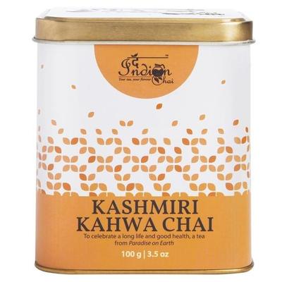 Индийский чай - Кашмирский чай Кахва 100 г с зеленым чаем Дарджилинг, миндалем, кардамоном, гвоздикой, способствует снижению веса