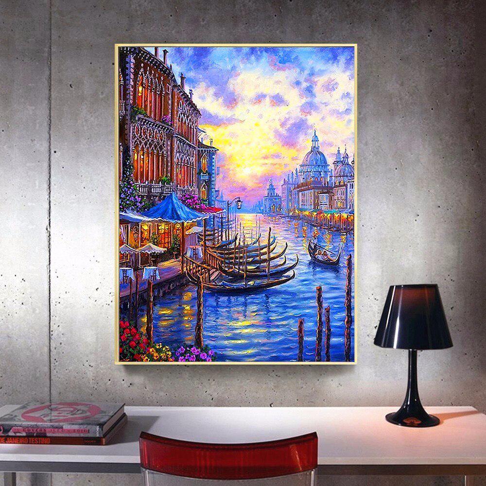 Diamond Embroidery Full Display Scenery 5d Diamond Painting Arrivals Scenic Rhinestone Paintings