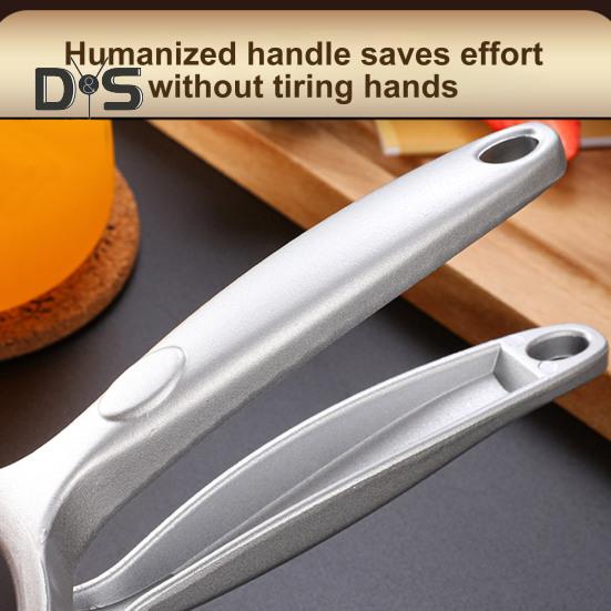 Соковыжималка для лимона из нержавеющей стали. Эргономичная ручка с защитой от ржавчины и отверстием для подвешивания. Легко хранить. Нескользящая ручная ручная соковыжималка.