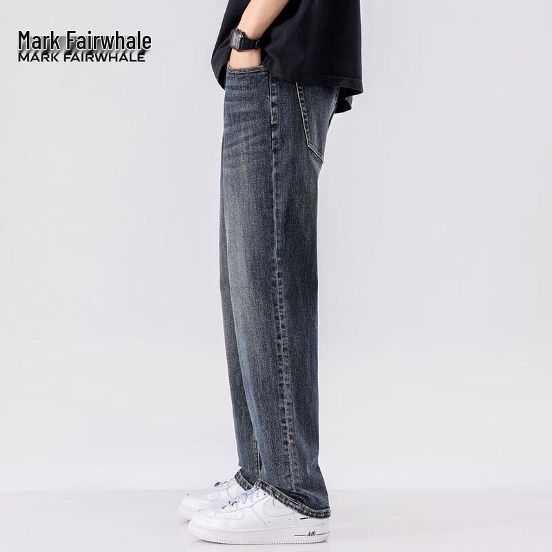 Мужские джинсы Mark Fairwhale в стиле ретро, свободного кроя, прямые
