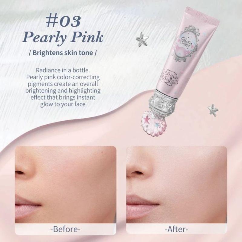 Flower Knows - Сияющий праймер «Жемчуг раковины» - 3 цвета