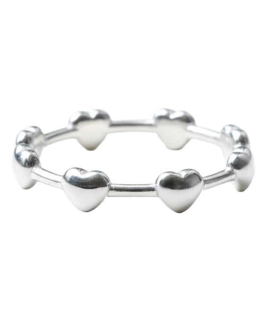 Серебряное кольцо-кафф Alleun 925 пробы, слойное, с сердцем, для большого пальца, массивное