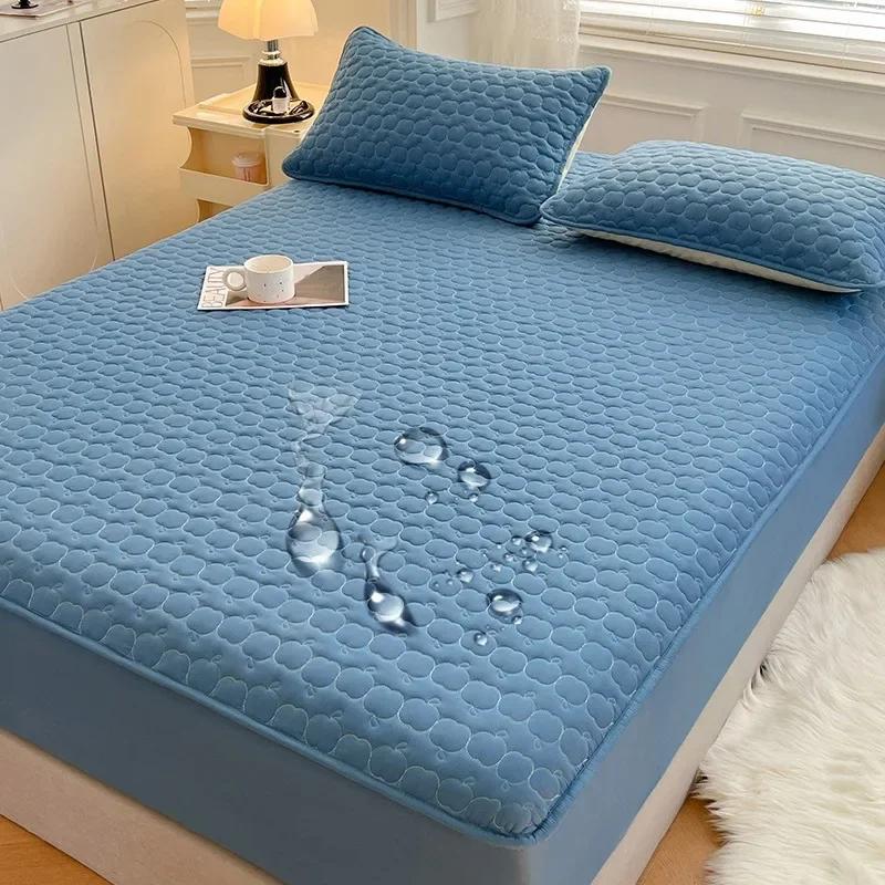 Новый класс А антибактериальный водонепроницаемый четырехсезонный хлопковый наполнитель с утолщенной простыней защитный чехол для матрасов
