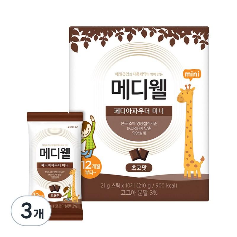 Mediwell Pedia Powder Mini Chocolate Flavor, 210g, 3 pieces