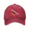 Германия Deutschland Флаг Бейсболка Черная Регулируемая Спортивная Кепка для Мужчин Женщин Повседневная Уличная