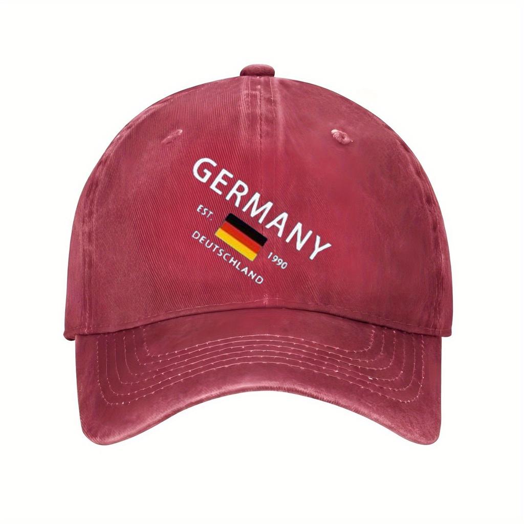 Германия Deutschland Флаг Бейсболка Черная Регулируемая Спортивная Кепка для Мужчин Женщин Повседневная Уличная