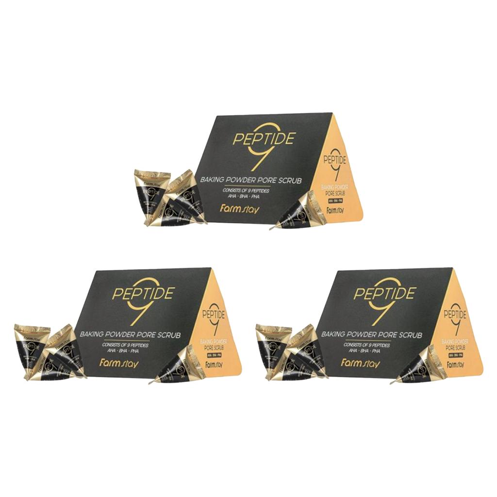 FARM STAY Peptide 9 Baking Powder Pore Scrub 7gx25PCS (3 Options)