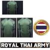 Royal Thai Army Black Warrior Military Soldier T Shirt Thailand Undershirt Round O Neck Print Short Sleeve Quick Dry Uniform Men Women Unisex