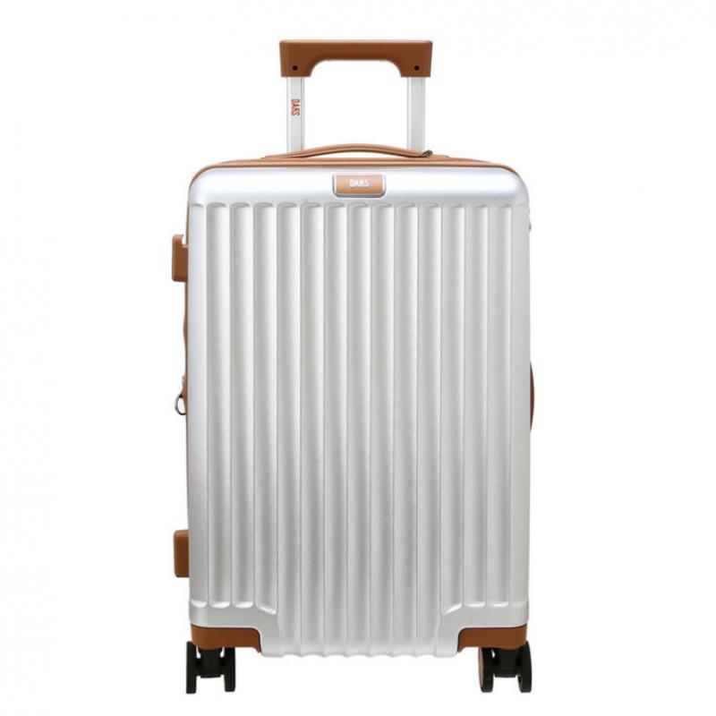 Daks Silver Solid Polycarbonate Hard Carrier 21 Inch Dbba6e571sv