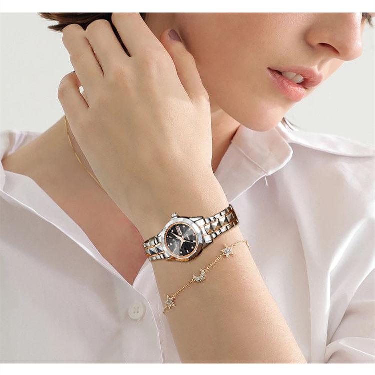 Новые роскошные женские часы высшего бренда с коробкой, водонепроницаемые женские кварцевые часы