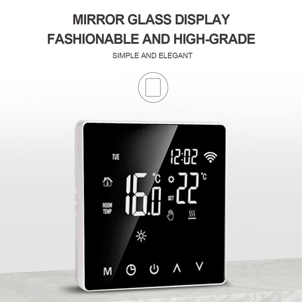 Датчик температуры пола для внутреннего обогрева, ЖК-дисплей, сенсорный экран, датчик температуры, профессиональный умный термостат для дома, тип 2