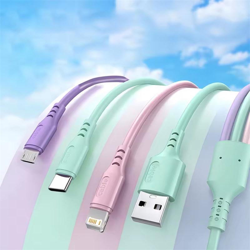 Кабель для сверхбыстрой зарядки 3 в 1 для iPhone15 14 13 12 11 X Pro Max Micro USB Type-C Зарядное устройство для телефона Кабель для передачи данных USBC