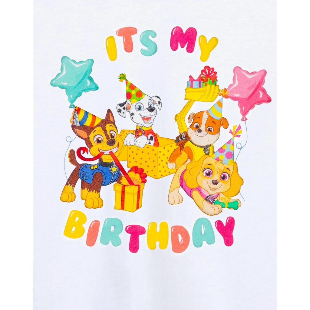 Paw Patrol Childrens/Kids ItÂ´s My Birthday Short-Sleeved T-Shirt