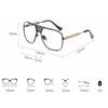 New Black Eye Glasses Frames for Men Women High Quality Big Gold Rimmed Glasses Men Frames