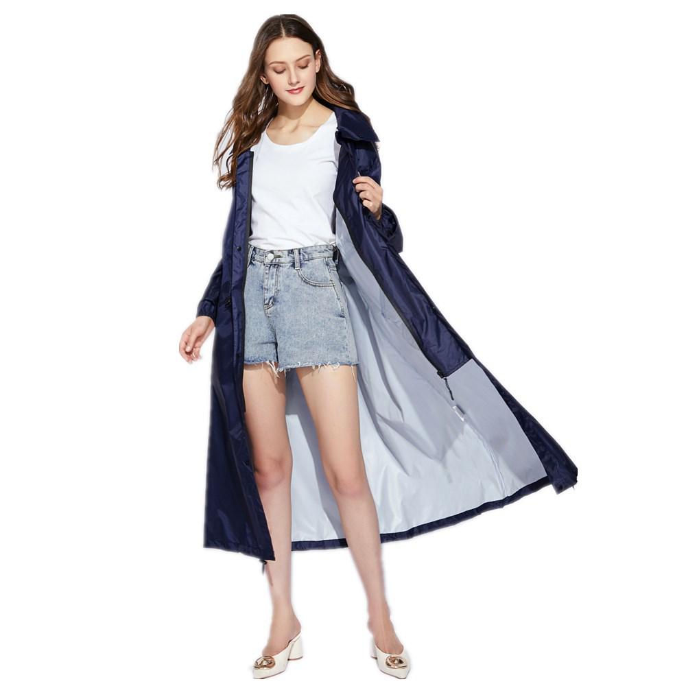 Очень длинный легкий дышащий японский полиэстеровый понжи зонт ткань дождевик пончо