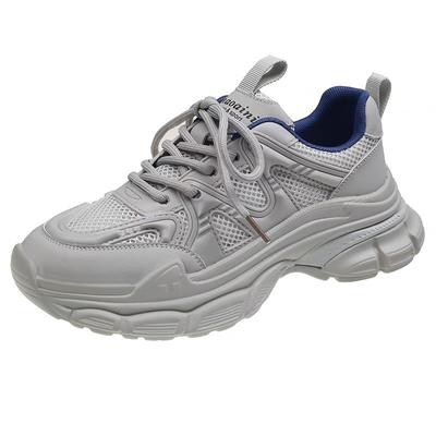 Мода весна осень новые кроссовки на платформе обувь сетчатая поверхность дышащая подошва платформа спортивная на шнуровке все повседневная обувь прилив P730