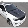 Carbon Fiber Headlight Eyebrows Eyelids For BMW X6 35i 50i xDrive E71 Car Front Lamp Cover Sticker Fiber Glass Matt Black Primer