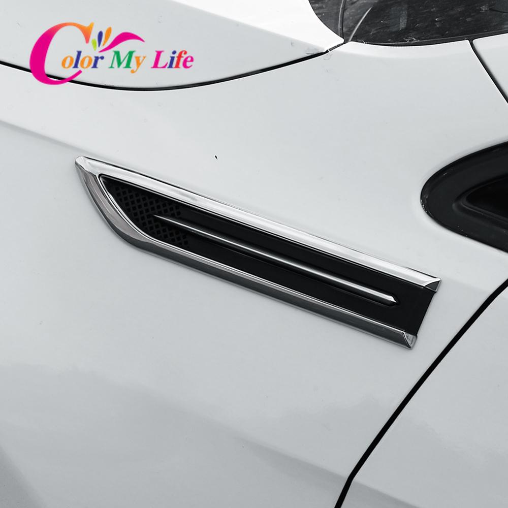 Color My Life 2 шт./компл. ABS боковые декоративные наклейки для Volkswagen VW Golf 7 MK7 7,5 MK7.5 Golf7 2013- 