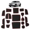 Ruiya Индивидуальные резиновые коврики в салон для нового Honda VEZEL RV Facelift (15 шт. Красный)