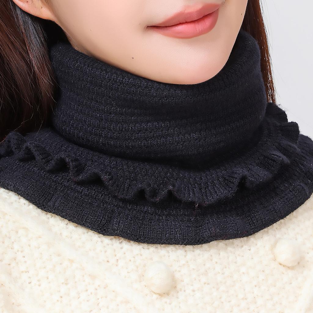New Detachable Knitted Turtleneck Fake Collar For Women Neck Warmer Autumn Winter Warm Cover Head Neck Knitting False Collar