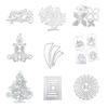 Металлические вырубки Рождественская елка Тисненые трафареты Скрапбукинг Бумага DIY Шаблоны