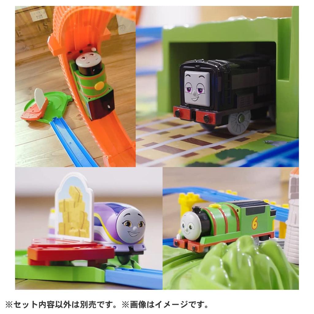 TAKARA TOMY Plarail Томас GOGO Томас и друзья Кана Набор Поезд Игрушка 3 и Перси, Дизель, (Возраст до)