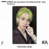 ATEEZ 2-й альбом WORLD EP.FIN WILL. Наклейка для фотокарты Z версия. КПОП К-ПОП