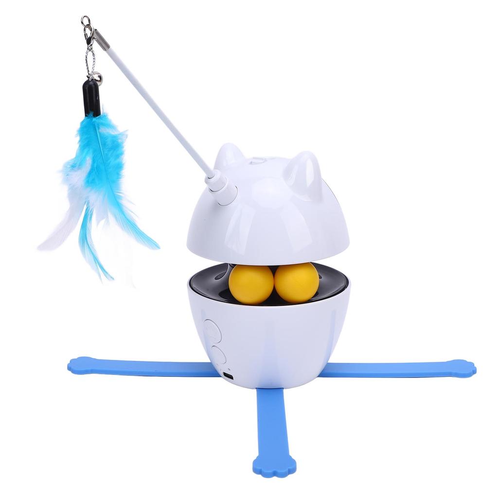 Interactive Cat Toy 3 Rotation Modes Smart Automatic Cat ExerciseToy for Multi Cat Homes