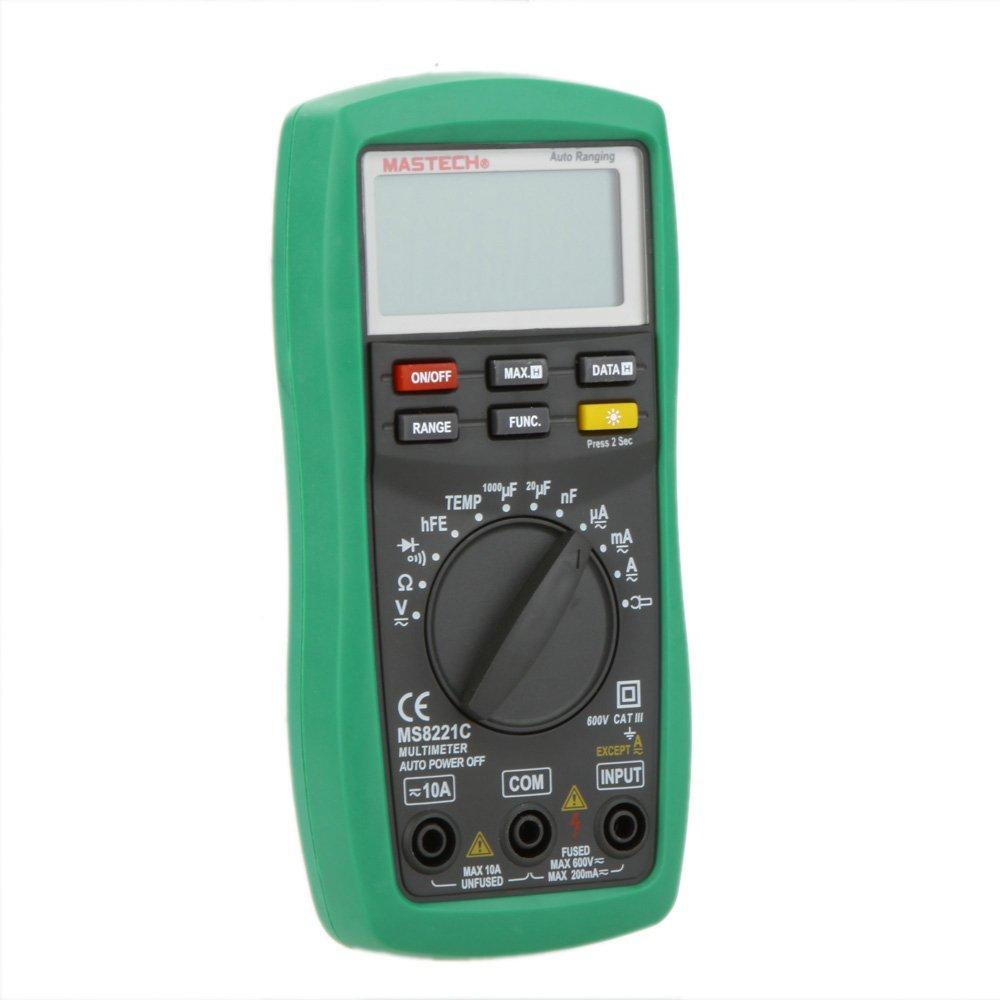MASTECH MS8221C Цифровой мультиметр с и Температурой и Оптическими Клещами Автоматический Выбор Диапазона hFE, Емкость, Измерители