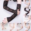 Long Lace Gloves Arm Sleeve Summer Elastic Lady Fingerless Sunscreen Lace Women Sexy Driving Gloves Gloves Sleeve Mittens