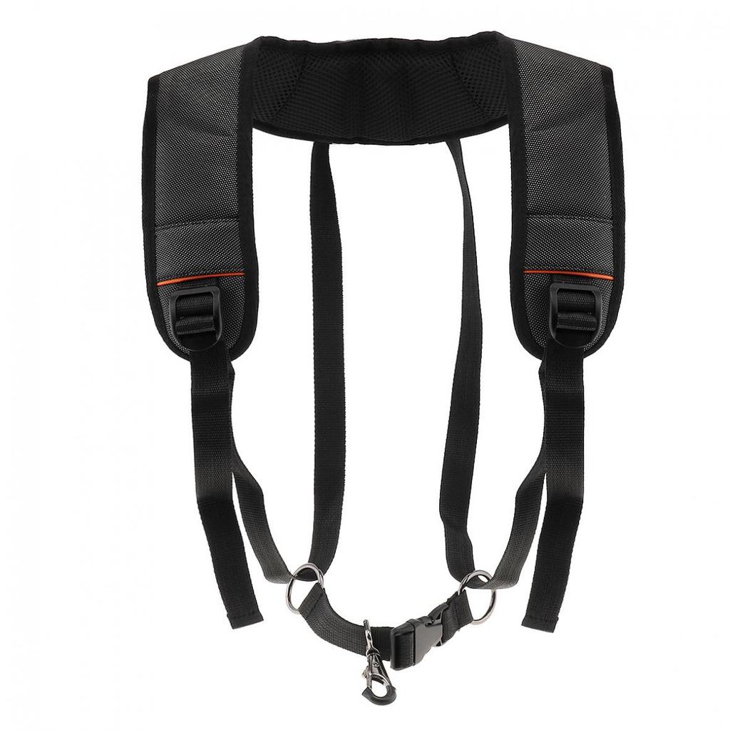 Регулируемый ремень для саксофона, ткань Оксфорд, хлопковая подкладка, держатель для саксофона, двойное плечо со стальным крючком