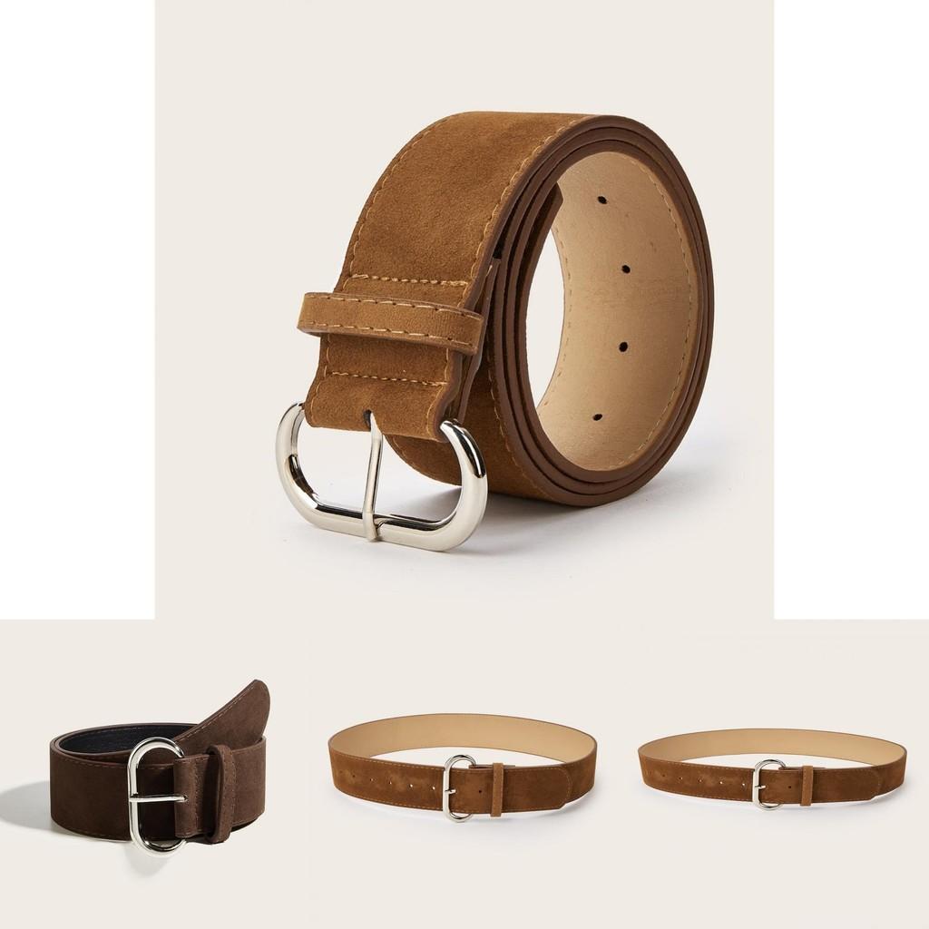 Уличный стиль Однотонный Замшевый Женский Повседневный Широкий Ремень Для Модных Женских Аксессуаров