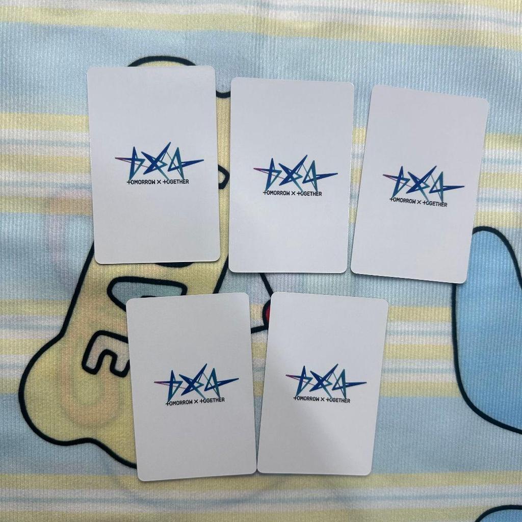 [USED] TXT LINE MUSIC Member Selfie Unreleased Trading Cards (5 Cards)