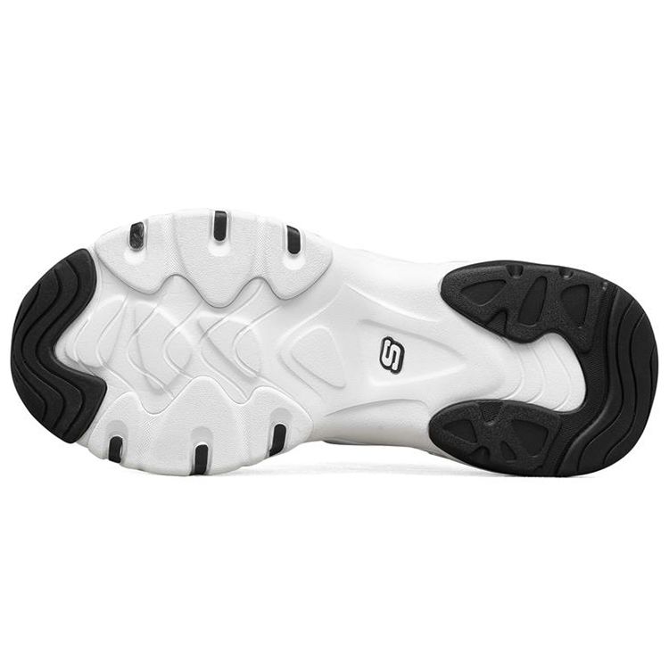 Skechers DLites 3.0 Сетчатая ткань Синтетическая кожа Спортивные Низкие Папины кроссовки Мужские кроссовки Белый Черный 237157-WBK