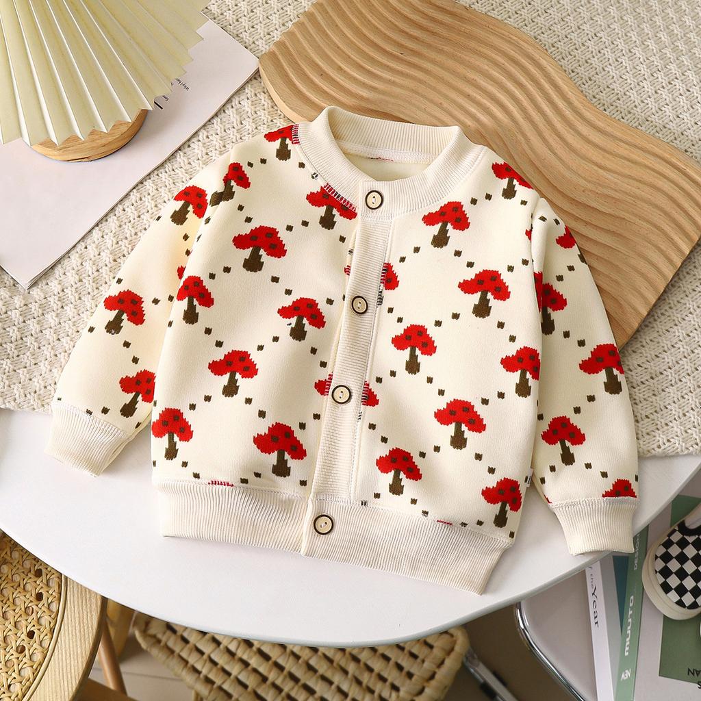 2025 New Knitted Jacket Boys and Girls Must-have Thick Warm Cardigan Autumn and Winter Girls Sweater Baby Boy Sweater