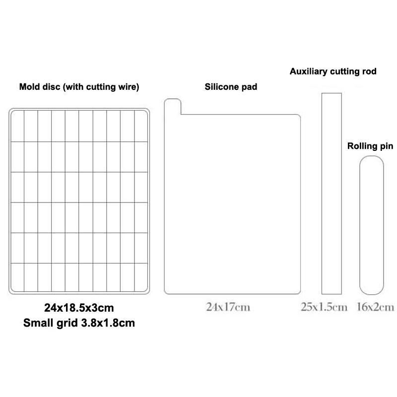 Nougat Tools Set Baking Molds Pastry Reusable Easy Diy Kitchen Rectangular Cake Molds Food Grade Nougat Baking Plate