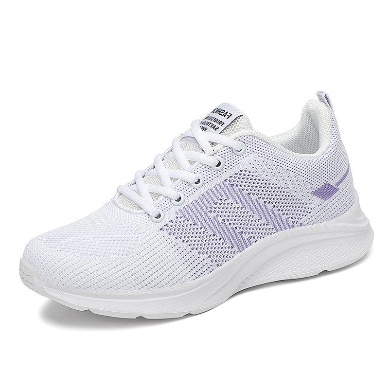 Женская спортивная обувь, осенние легкие повседневные дышащие кроссовки, модные кроссовки на шнуровке, женские 2024 г., вулканизированная обувь для спортзала