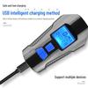 Водонепроницаемый USB-фонарь для ночной езды на велосипеде с динамиком и секундомером, мощный налобный фонарь, перезаряжаемый.