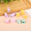 1/5Pcs Mini Silicone Lip Brush Cute Cartoon Small Lip Brush With Cover Portable Lip Gloss Concealer Brushes Make Up Brushes