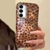 Модный женский чехол для телефона Золотой леопард для Samsung Galaxy A16 A55 A07 A17 A56 A36 A26 A53 A06 A14 A24 A34 A54 A15 A12 A22 Чехол