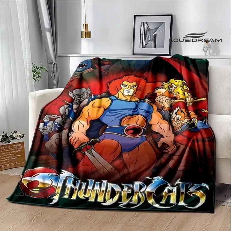 Плед с принтом мультфильма Thundercats Плед для пикника Теплые фланелевые пледы Домашние постельные принадлежности пледы для кроватей Подарок на день рождения