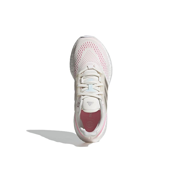 Adidas Pureboost 22 Lace-Up Low-Top Running Shoes Women Sneakers Pink White HQ1457