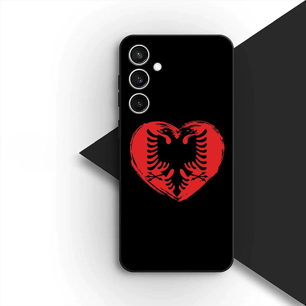 Чехол для Apple iPhone 17 Pro XS Max Air 6 7 8 Plus 5 + SE 2022 SE2 16E Чехол для телефона Защитный чехол Албания Флаг албанцев